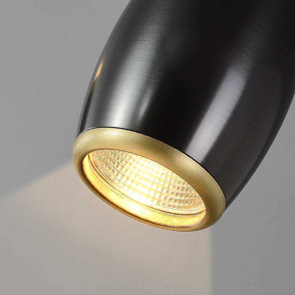 minimalist chandelier in black