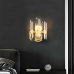 clear crystal wall light