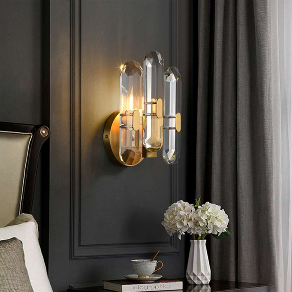 josenart crystal shade sconce