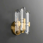 crystal cylinder wall light