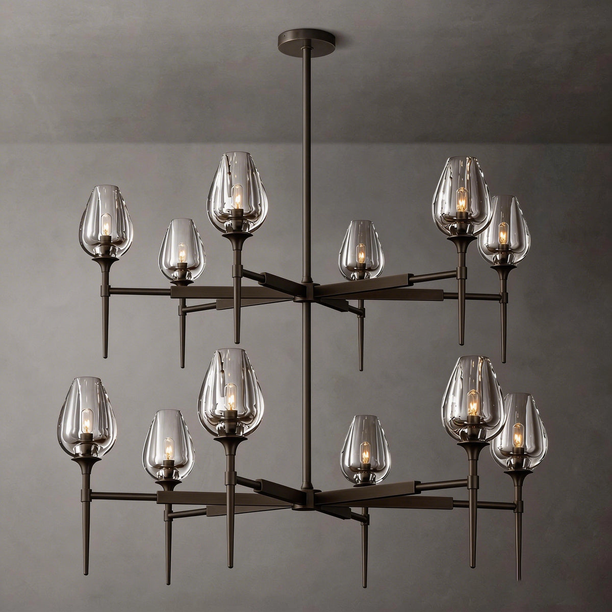 Crystal Round Chandelier - View 2
