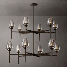 Crystal Round Chandelier - View 2