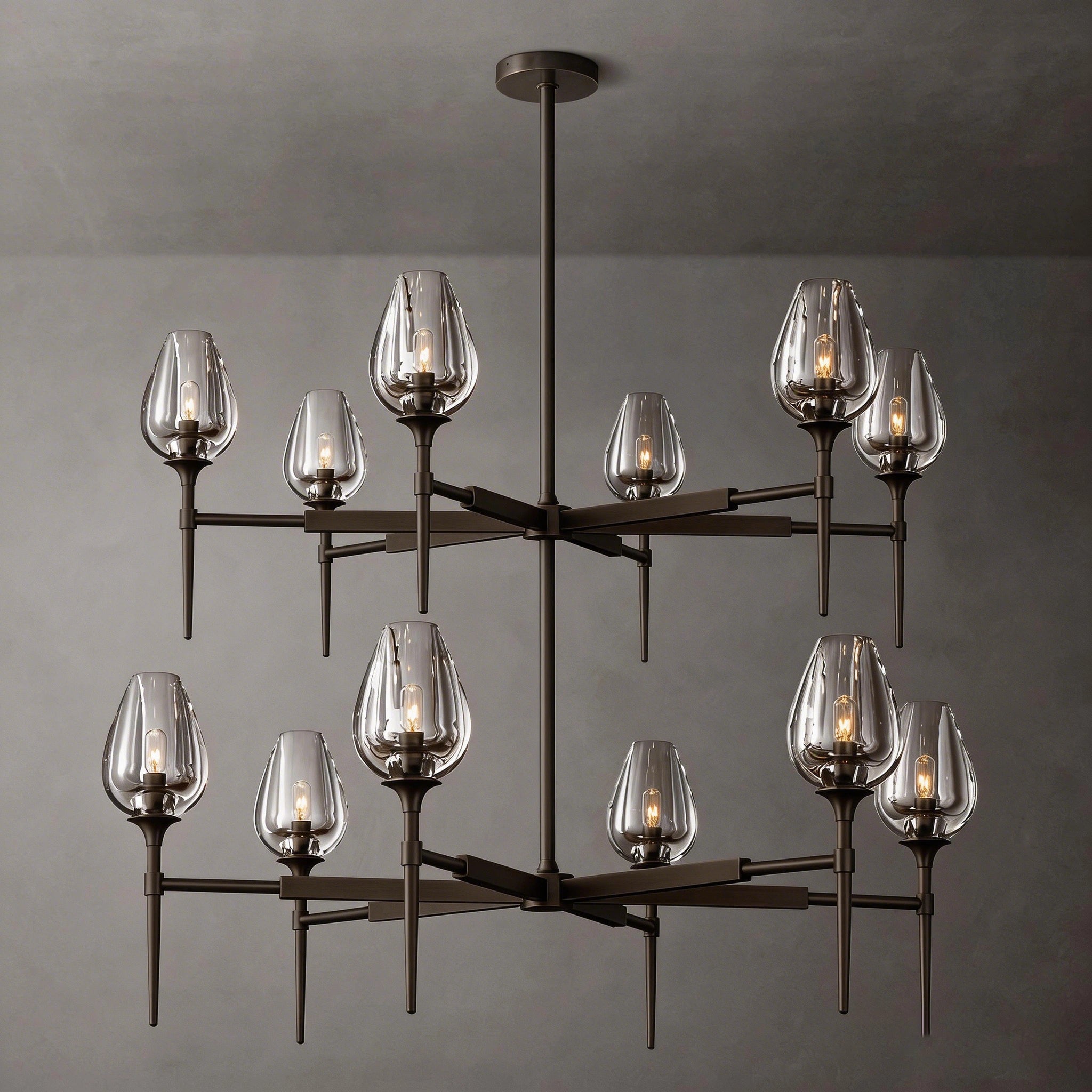 Crystal Round Chandelier - View 2