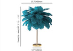 colorful feather lamp