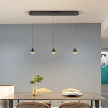 black glass pendant light