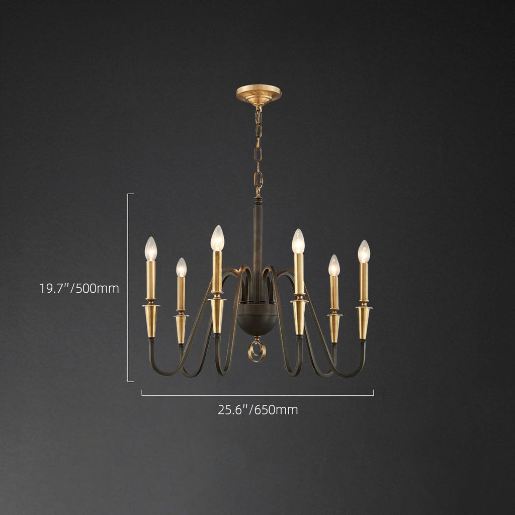 black brass karthe chandelier