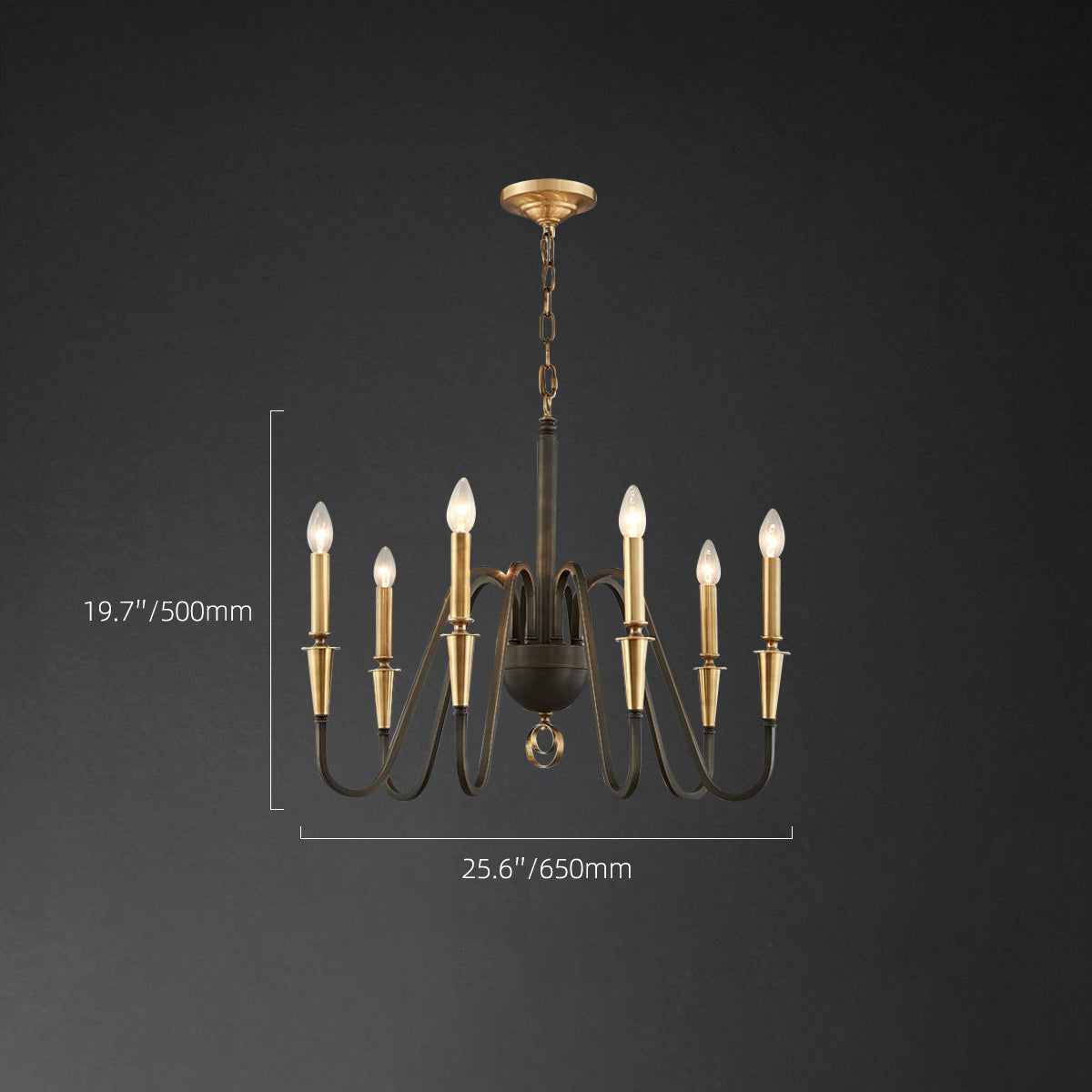 black brass karthe chandelier