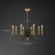 elegant black brass chandelier