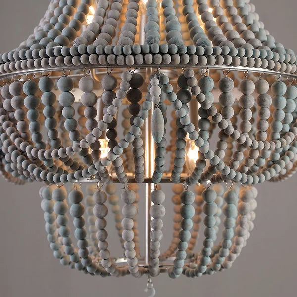 boho beaded chandelier