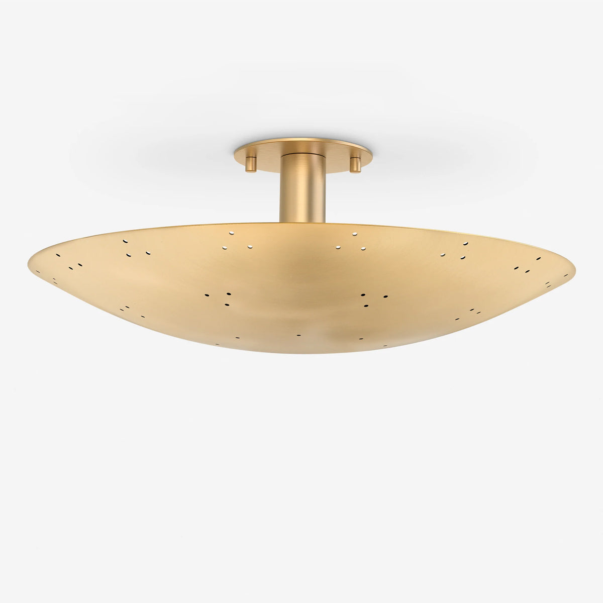 Kerris Perforated Disc Flush Mount Ceiling Light