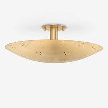 Kerris Perforated Disc Flush Mount Ceiling Light