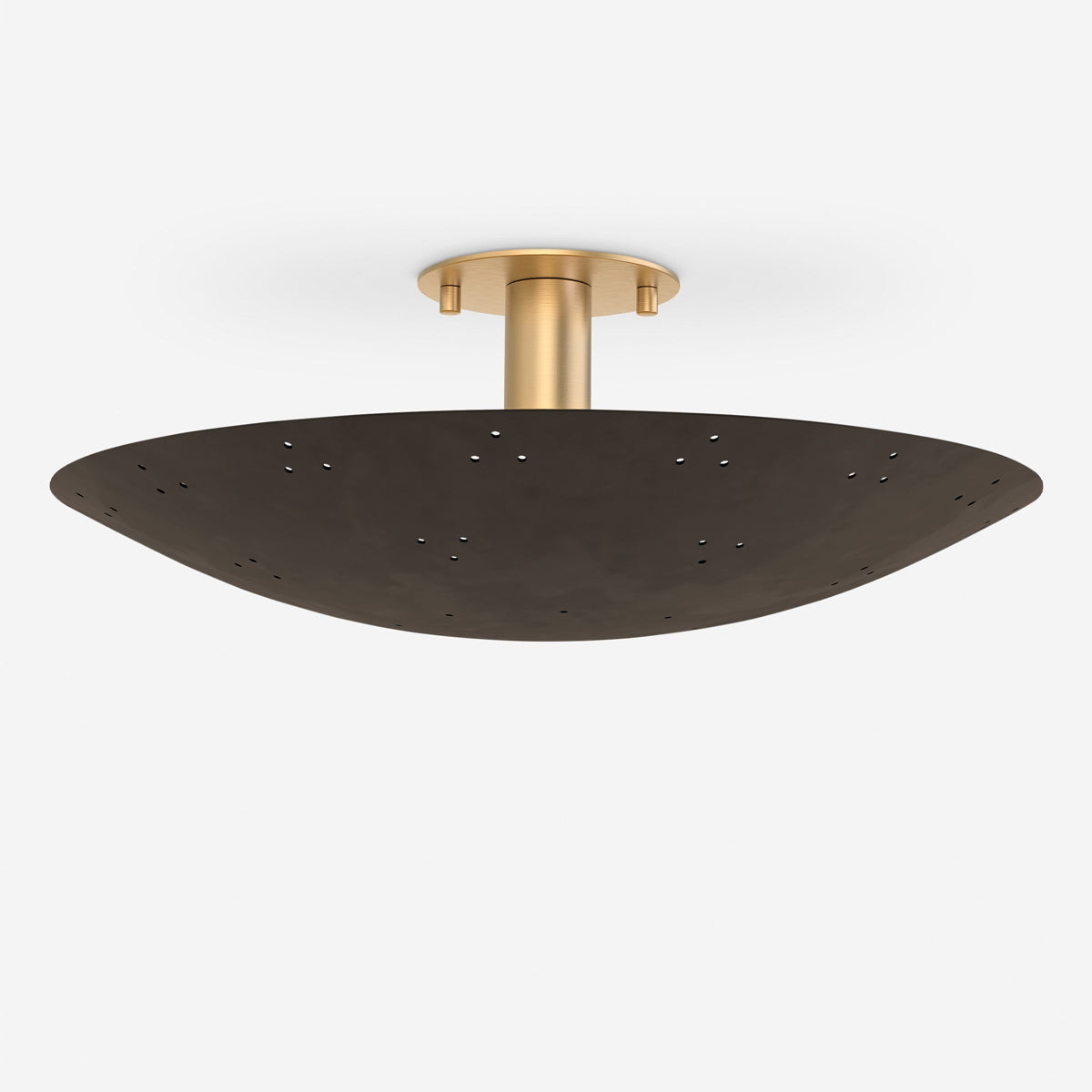 Kerris Perforated Disc Flush Mount Ceiling Light