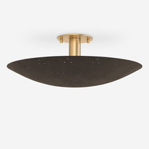 Kerris Perforated Disc Flush Mount Ceiling Light
