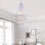 round beaded chandelier
