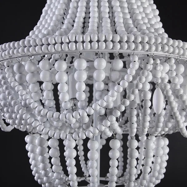 beaded white boho