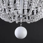 white boho chandelier