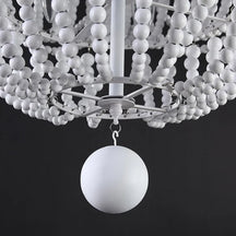 white boho chandelier