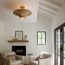 Ketan Flush Mount - Refined Minimalist Close-to-Ceiling Light Fixture