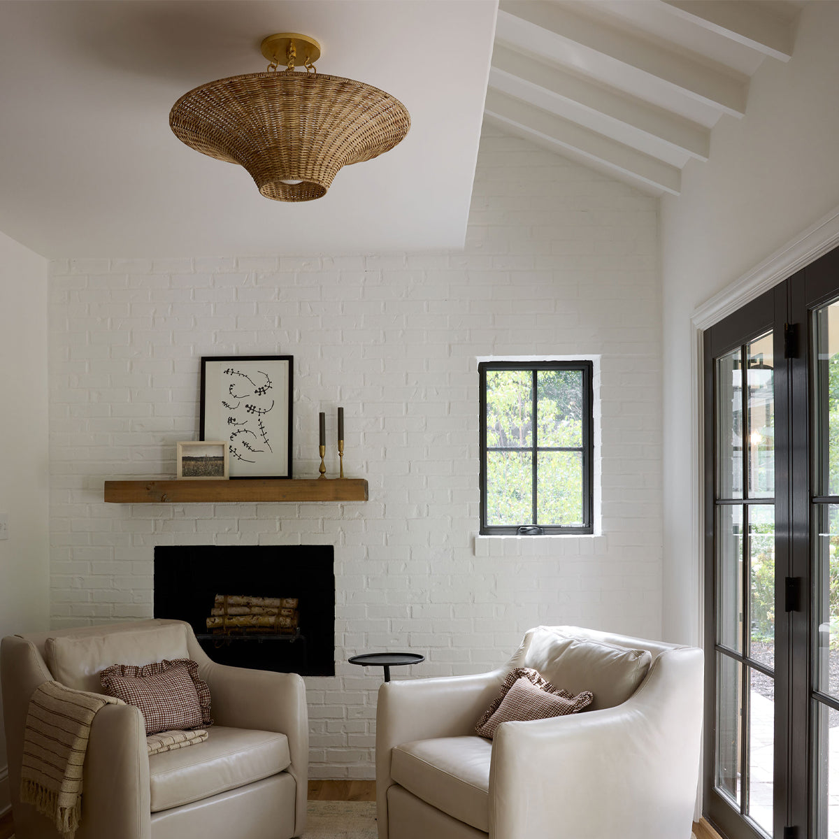 Ketan Flush Mount - Refined Minimalist Close-to-Ceiling Light Fixture