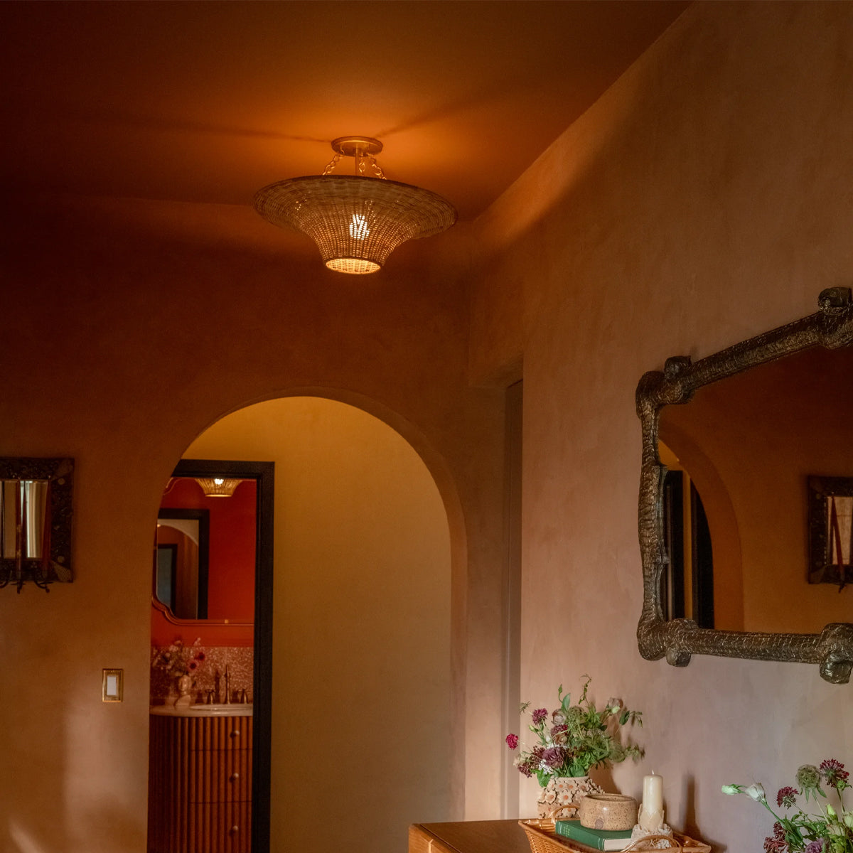 Ketan Flush Mount - Refined Minimalist Close-to-Ceiling Light Fixture