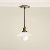 Simple Glass Pendant Light – Exquisite Kitchen Island Hanging Lamp - View 2