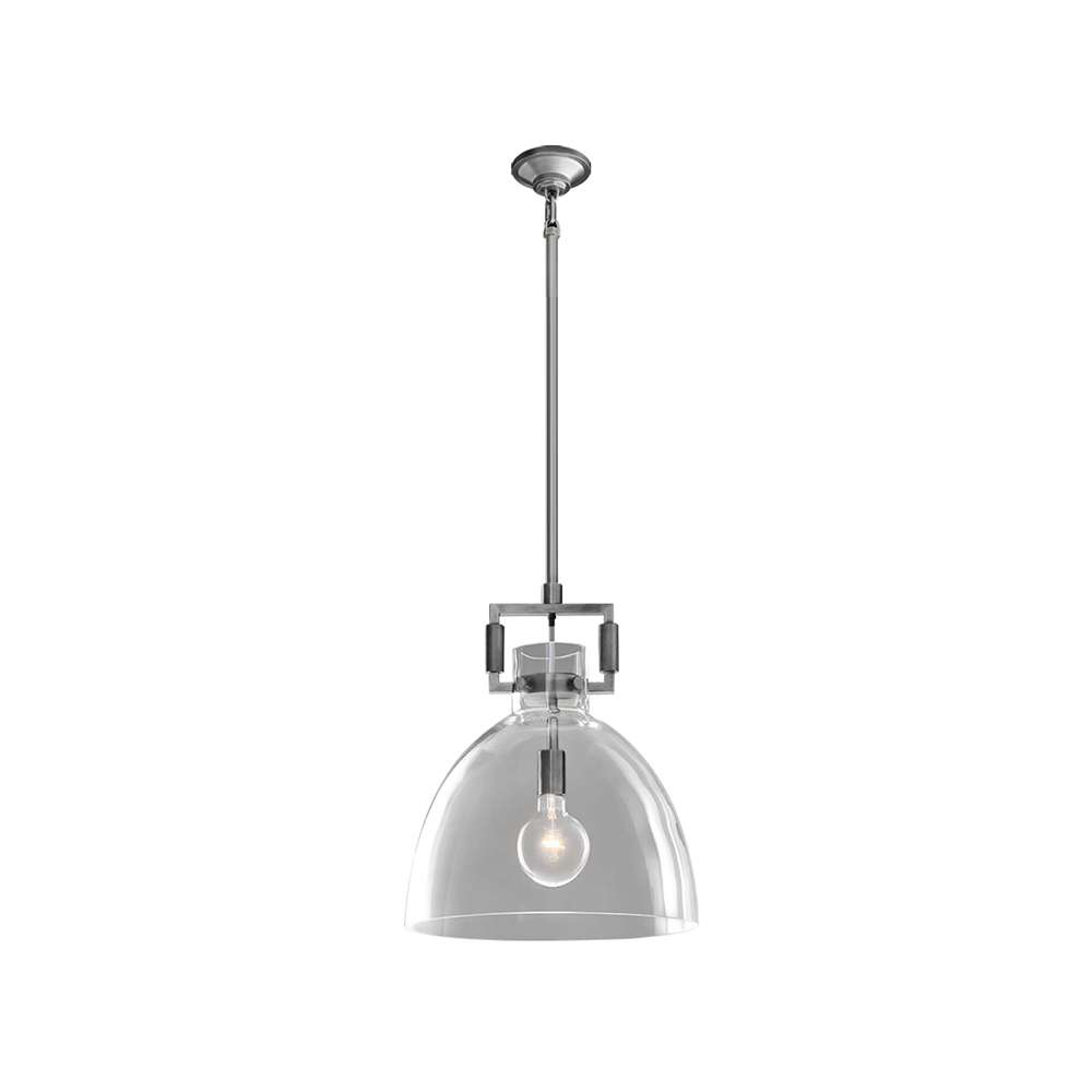 nickel glass pendant lamp