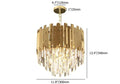 tiered gold chandelier