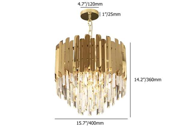 gold crystal chandelier