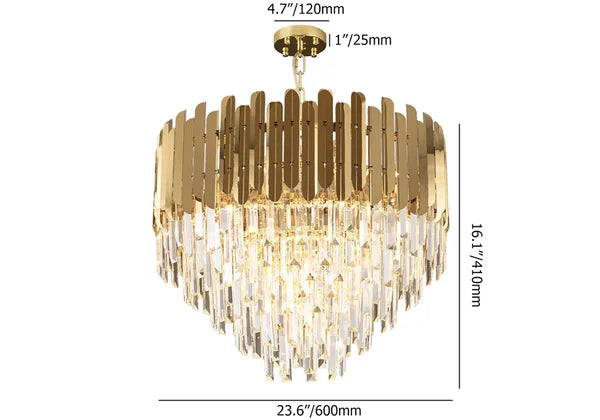 modern gold chandelier