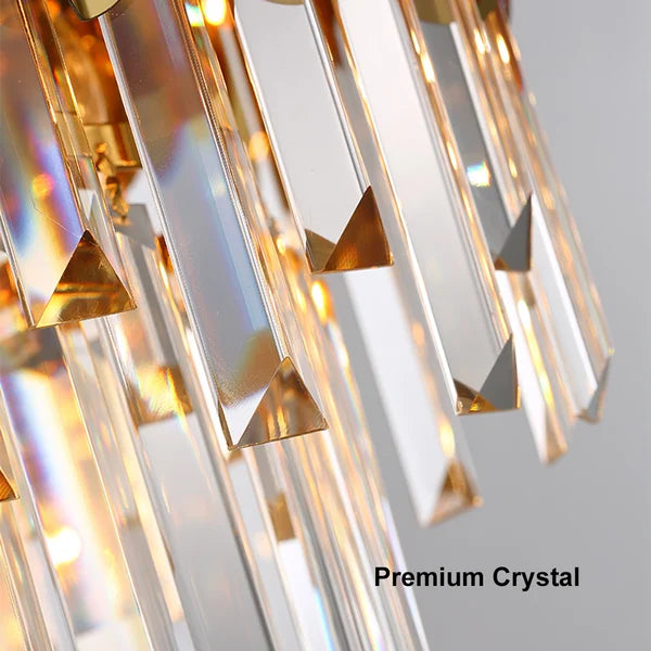 gold round chandelier