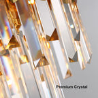 gold round chandelier