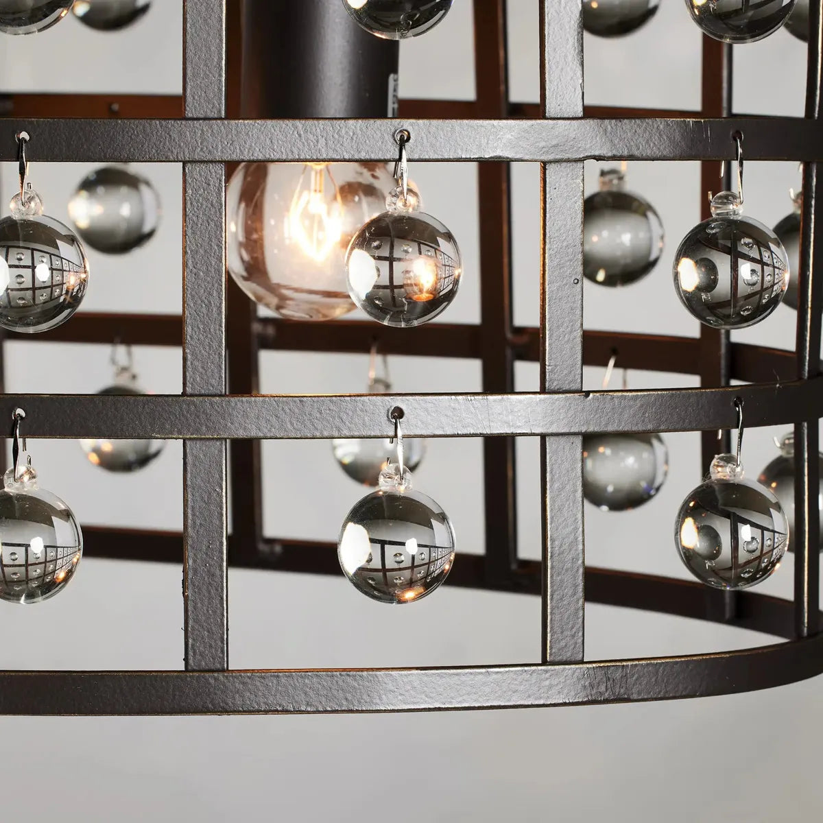 la cage oval chandelier