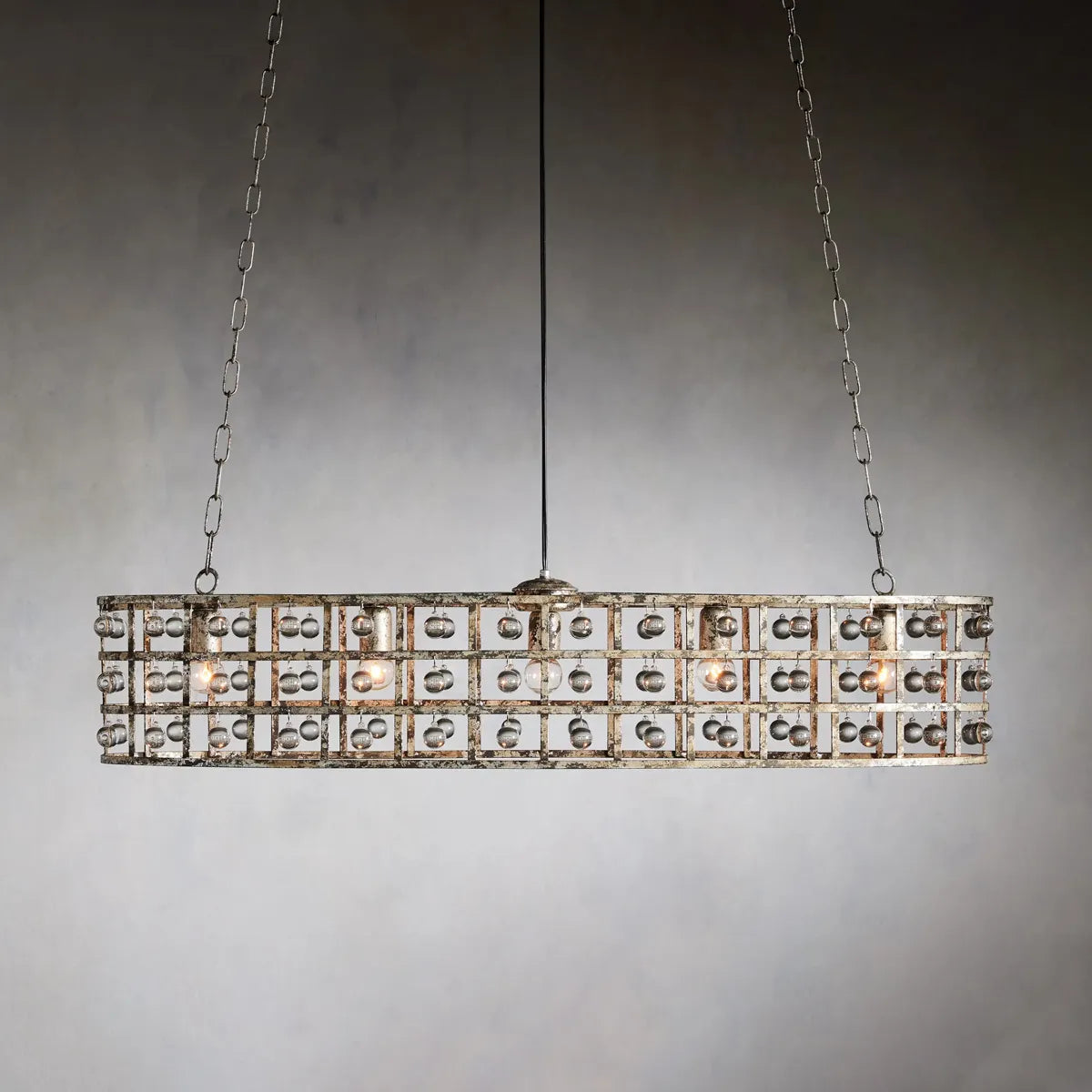 la cage oval chandelier
