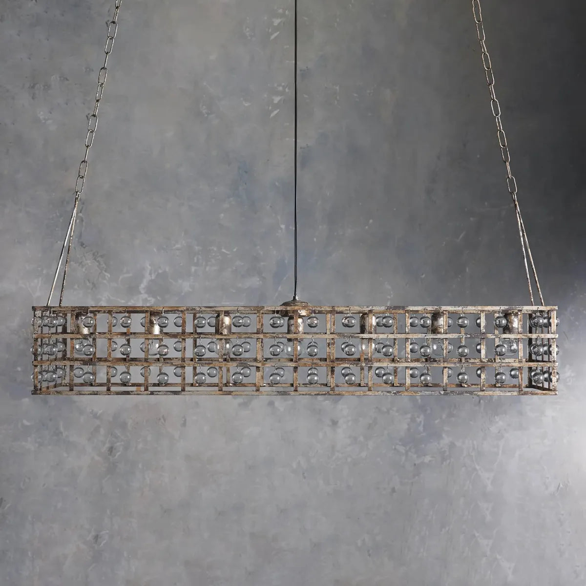 la cage rectangular chandelier