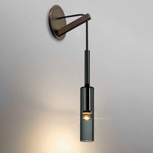 minimalist glass sconces