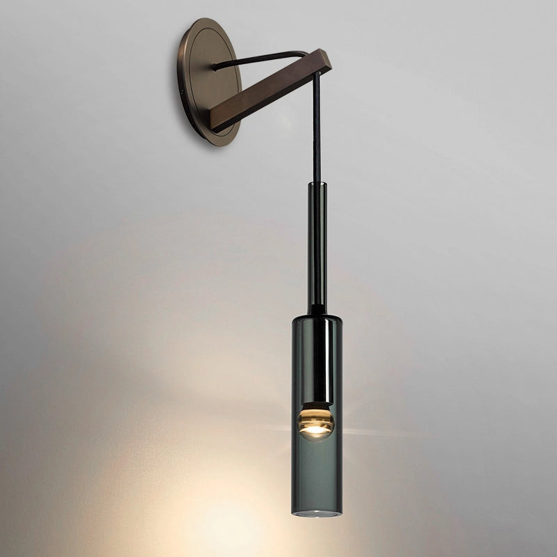 minimalist glass sconces