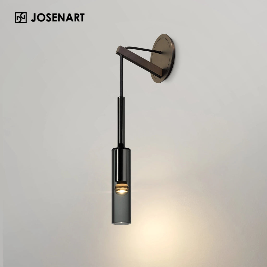 glass wall charlot black sconces