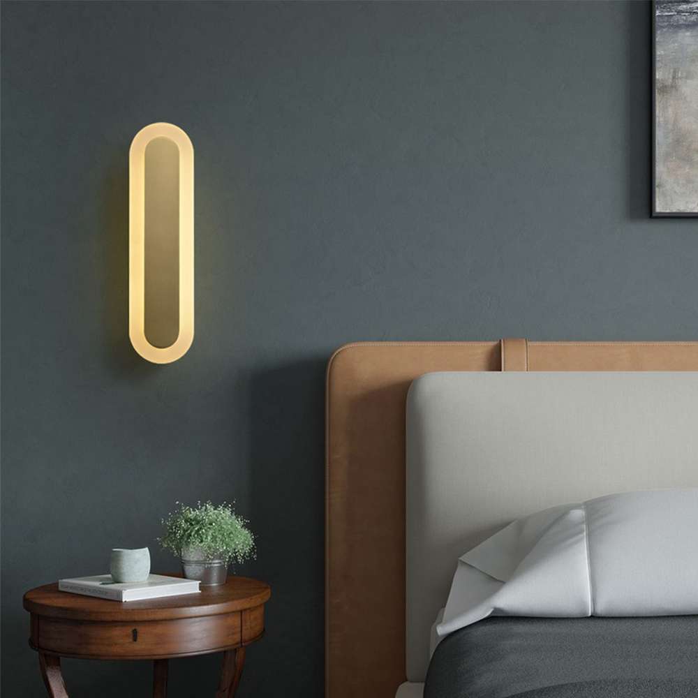 oval shaped wall lamp