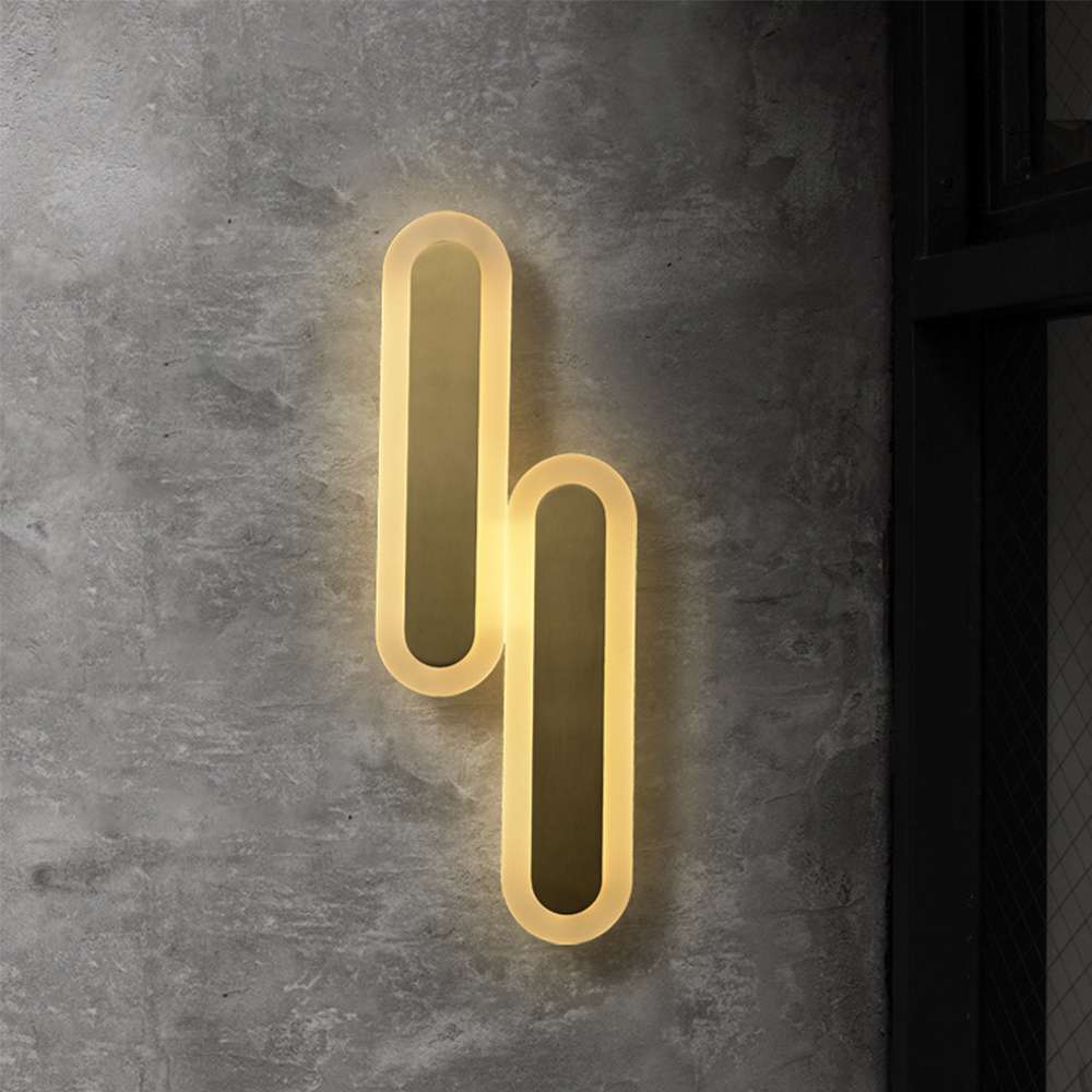 sleek oval wall sconce