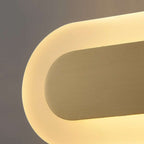 minimalist oval wall lamp