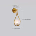 glass shade clear ball sconce