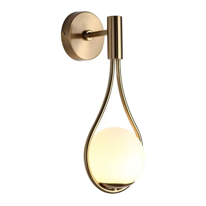 glass ball sconce