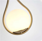 stylish glass ball sconce