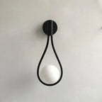 stylish nordic glass ball sconce