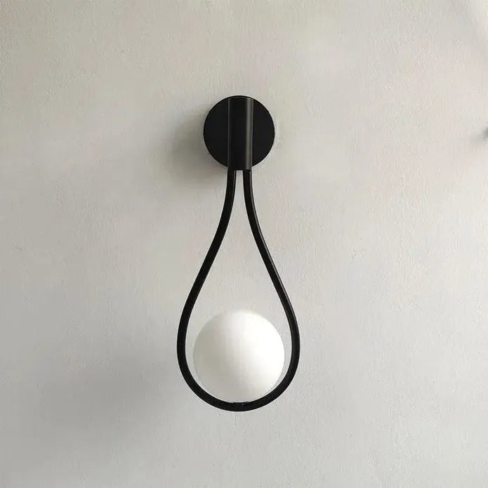 stylish nordic glass ball sconce