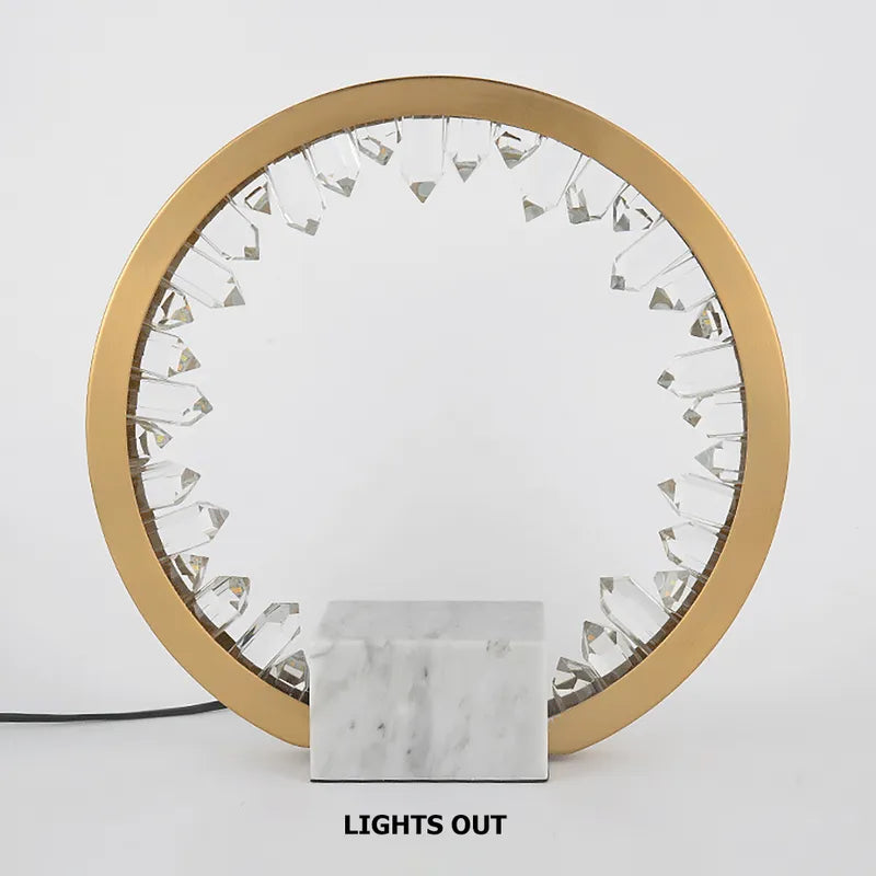 quartz base table lamp