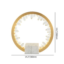 table lamp with opal quartz