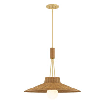 Laudine Wicker Pendant — Woven Hanging Light with Warm Dappled Glow