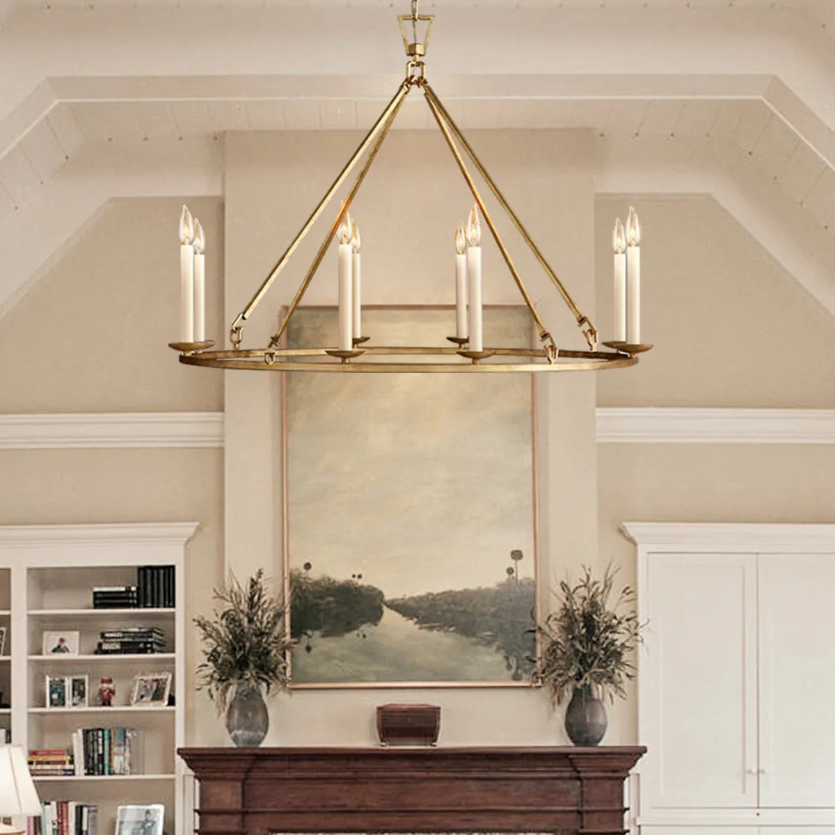 modern round chandelier