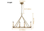 brass round chandelier lamp